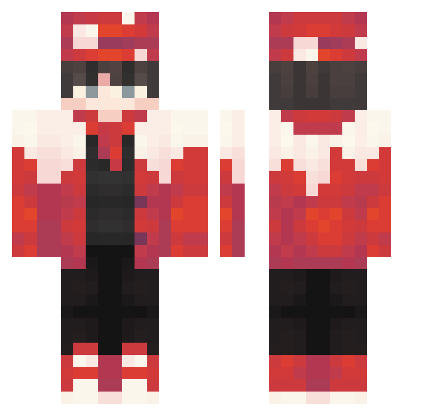 Blake_Op Minecraft skin, front and back view