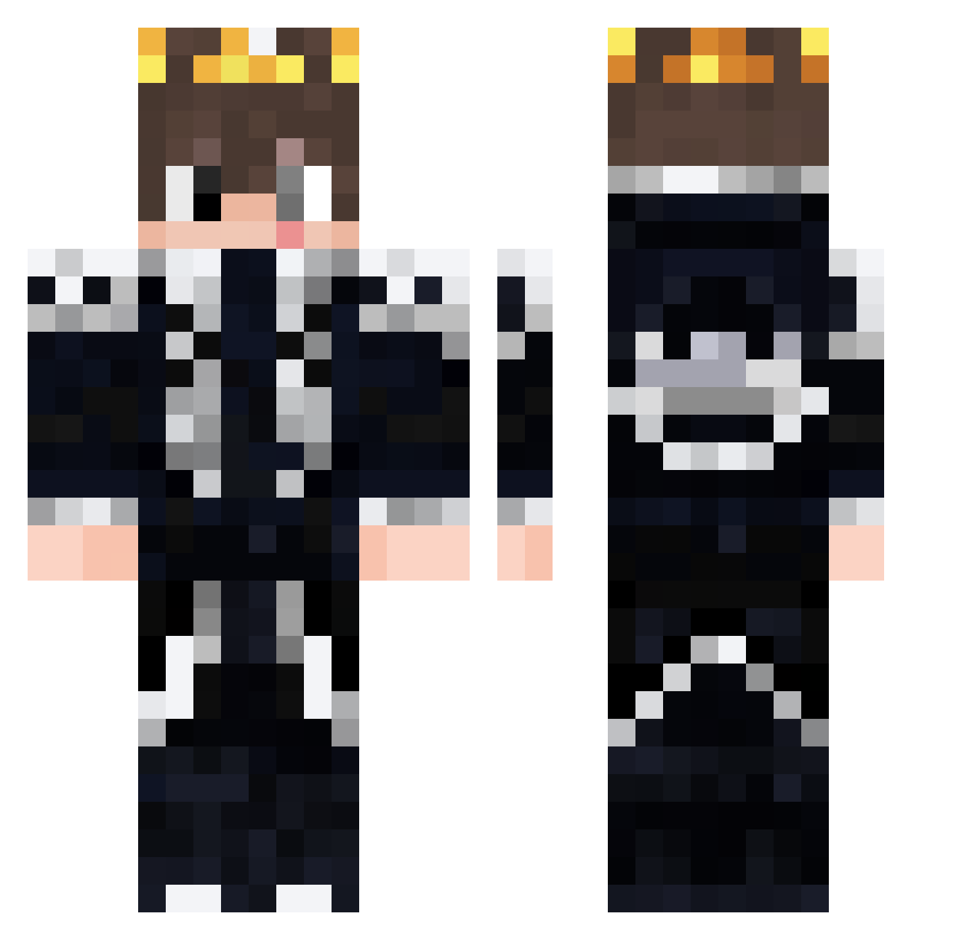 Luke_The_Great Minecraft skin, front and back view