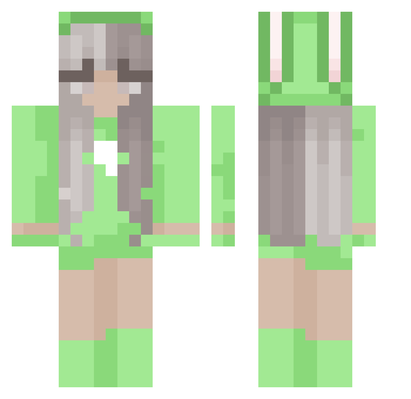 Stevennguy1 Minecraft skin, front and back view