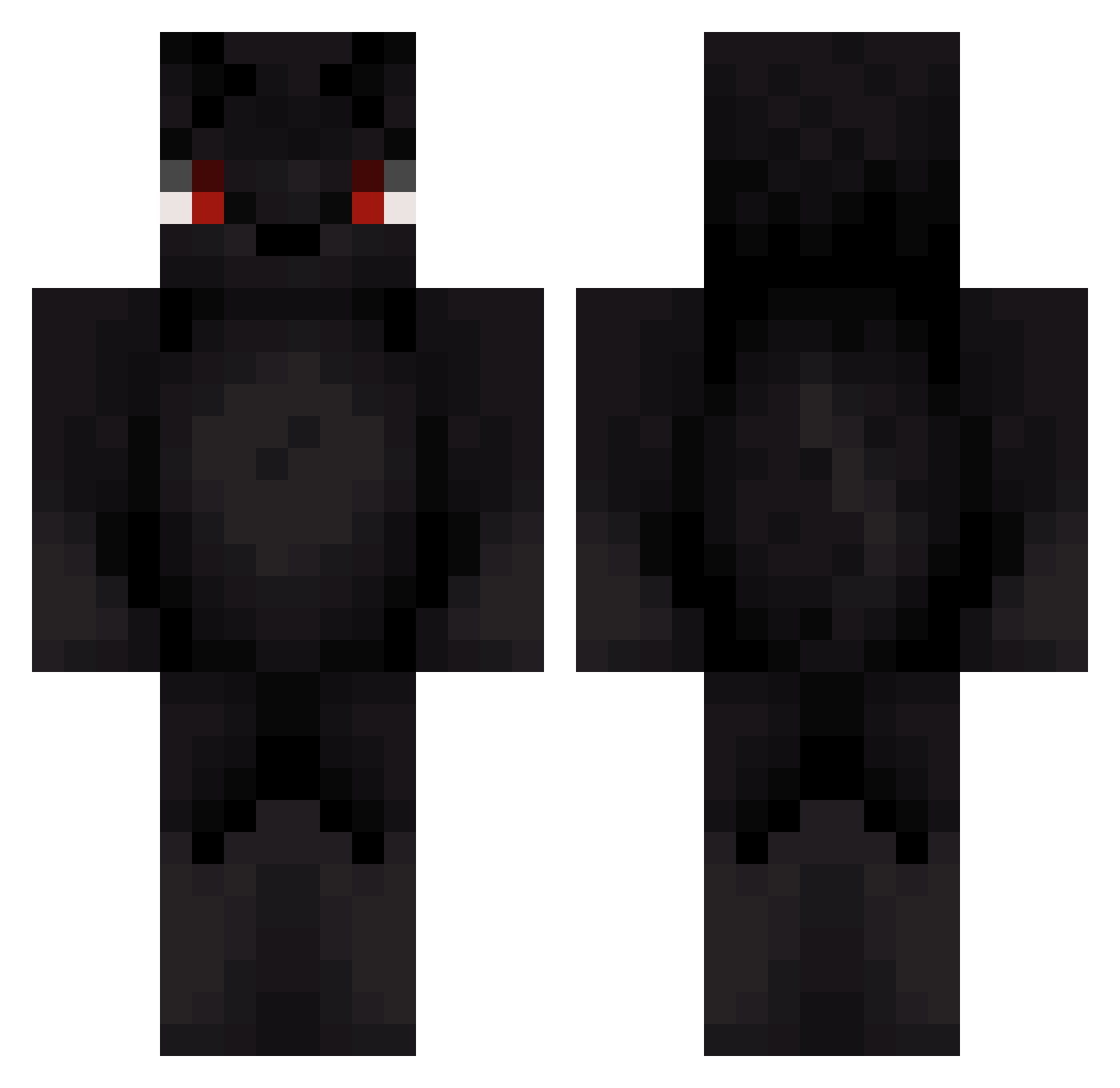 Geri Minecraft skin, front and back view