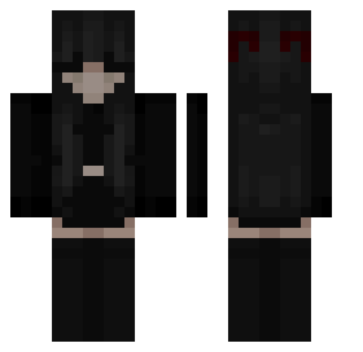 sgiv Minecraft skin, front and back view