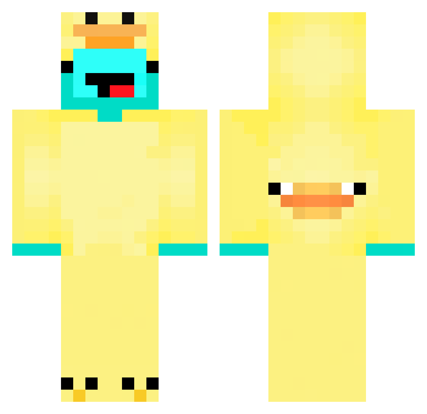 Amaze_Spiderman Minecraft skin, front and back view