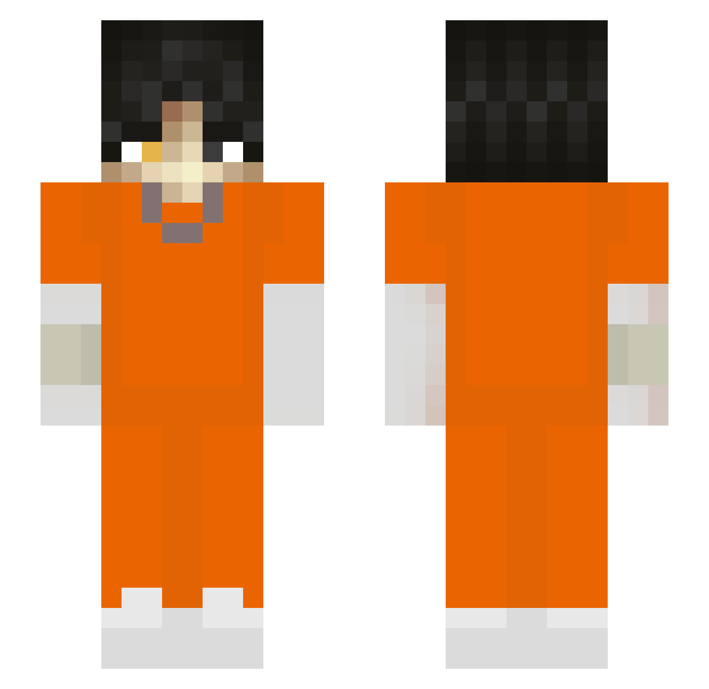 staywithtwo Minecraft skin, front and back view