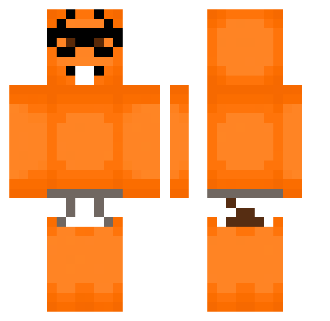 IchBinEinBulgare Minecraft skin, front and back view