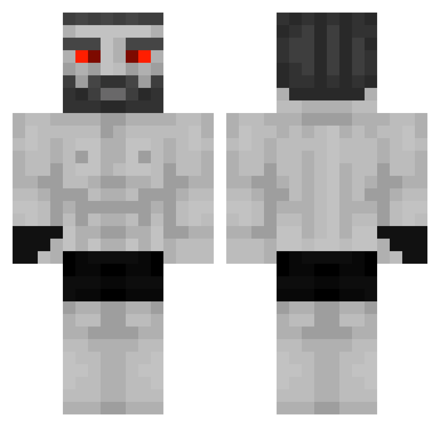 ParsaPMK_1391 Minecraft skin, front and back view