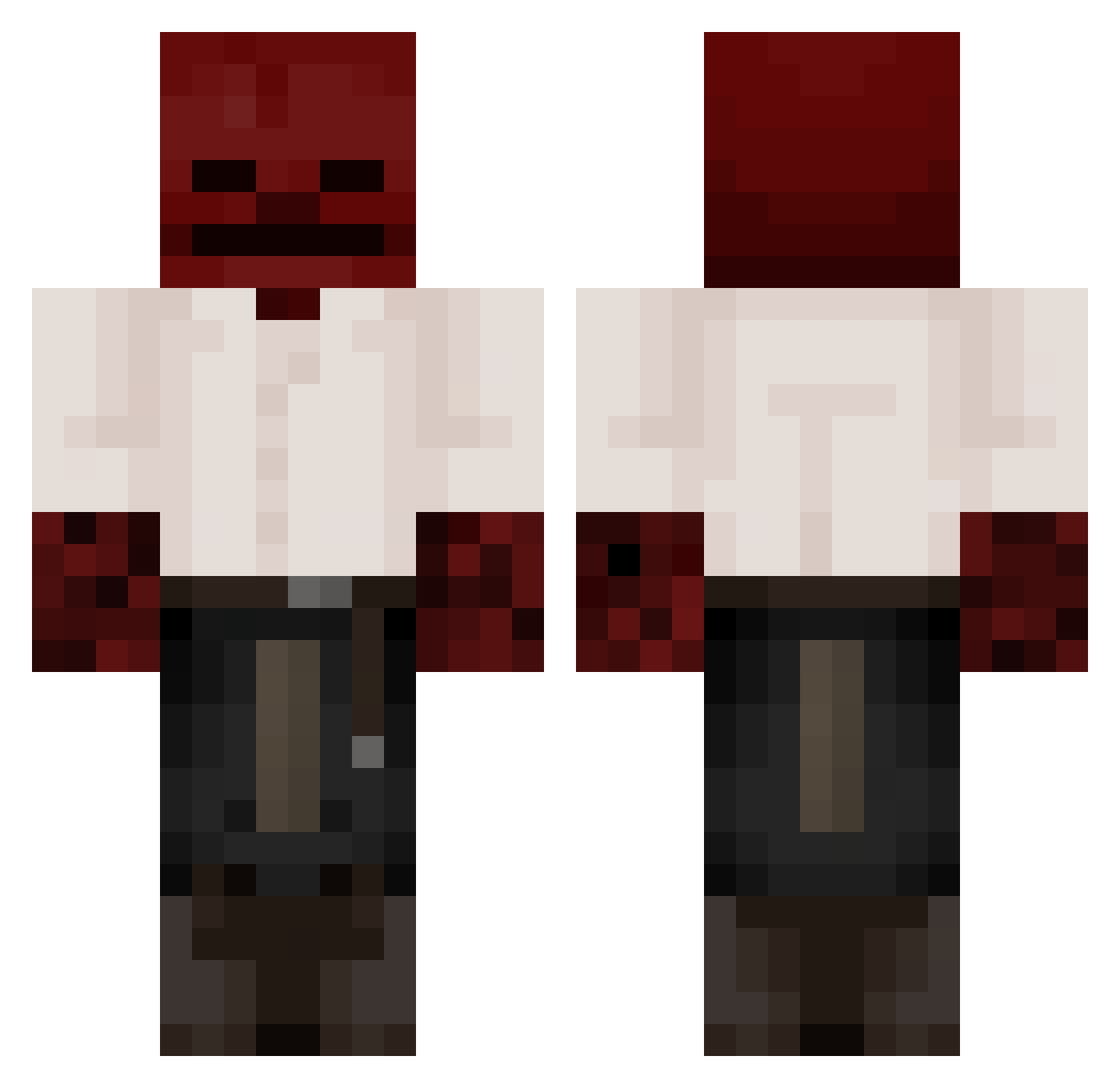 GoopyGodd Minecraft skin, front and back view