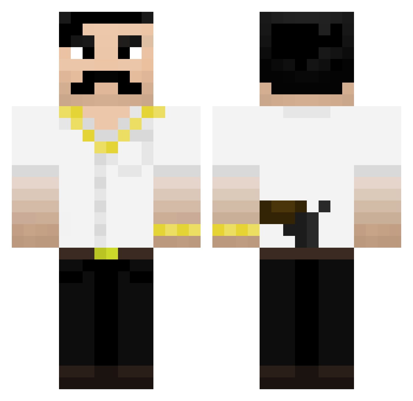 Jodondo Minecraft skin, front and back view
