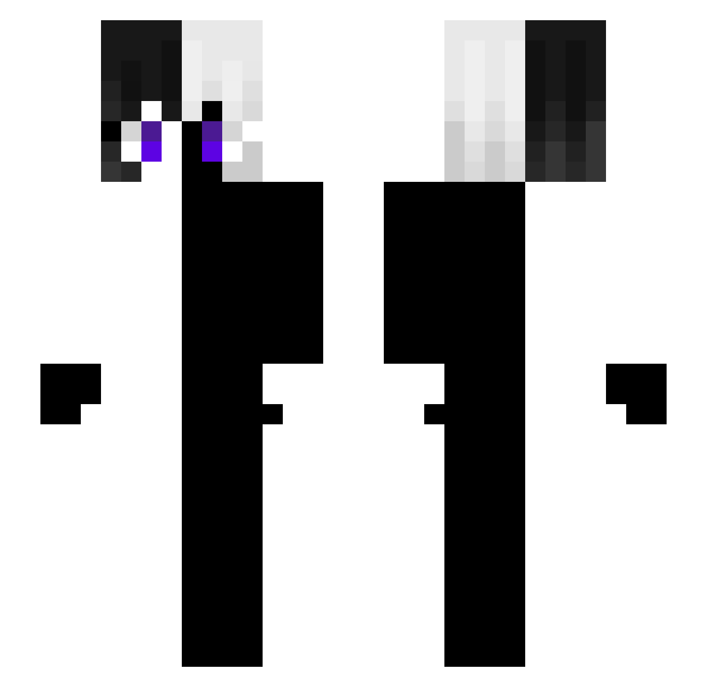 taeinerk Minecraft skin, front and back view