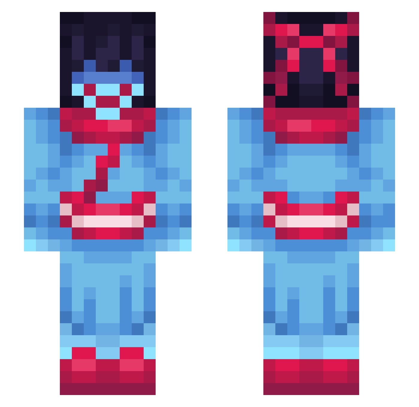 Hal_4346 Minecraft skin, front and back view