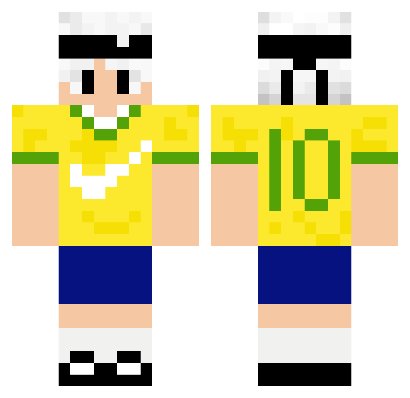 DLFZINHU Minecraft skin, front and back view