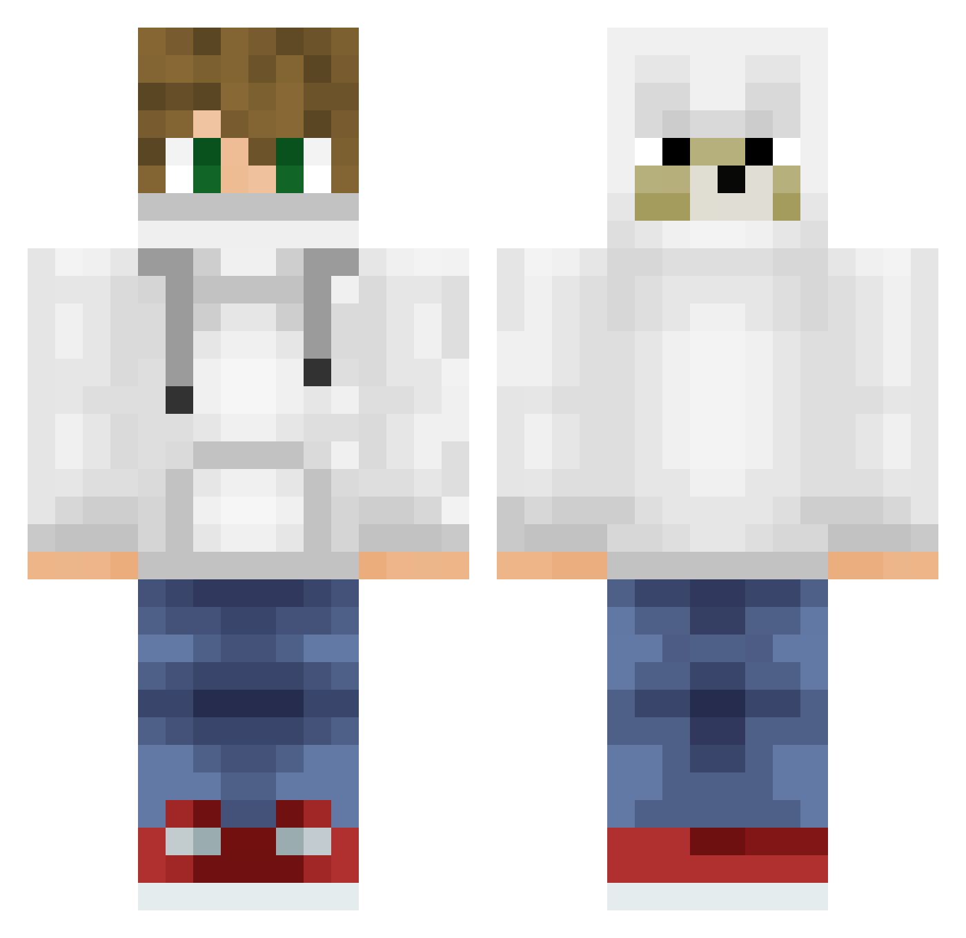 POKEMONMASTER333 Minecraft skin, front and back view