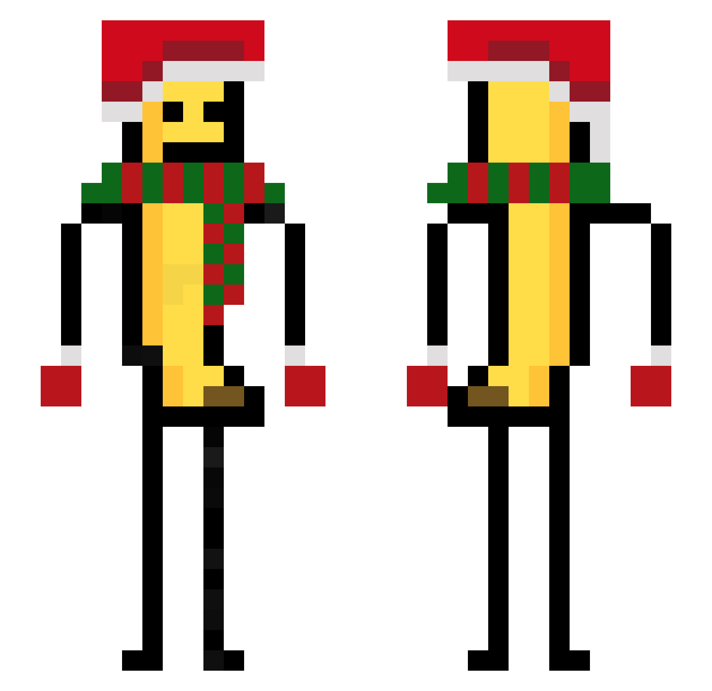 xdingdong69hd Minecraft skin, front and back view