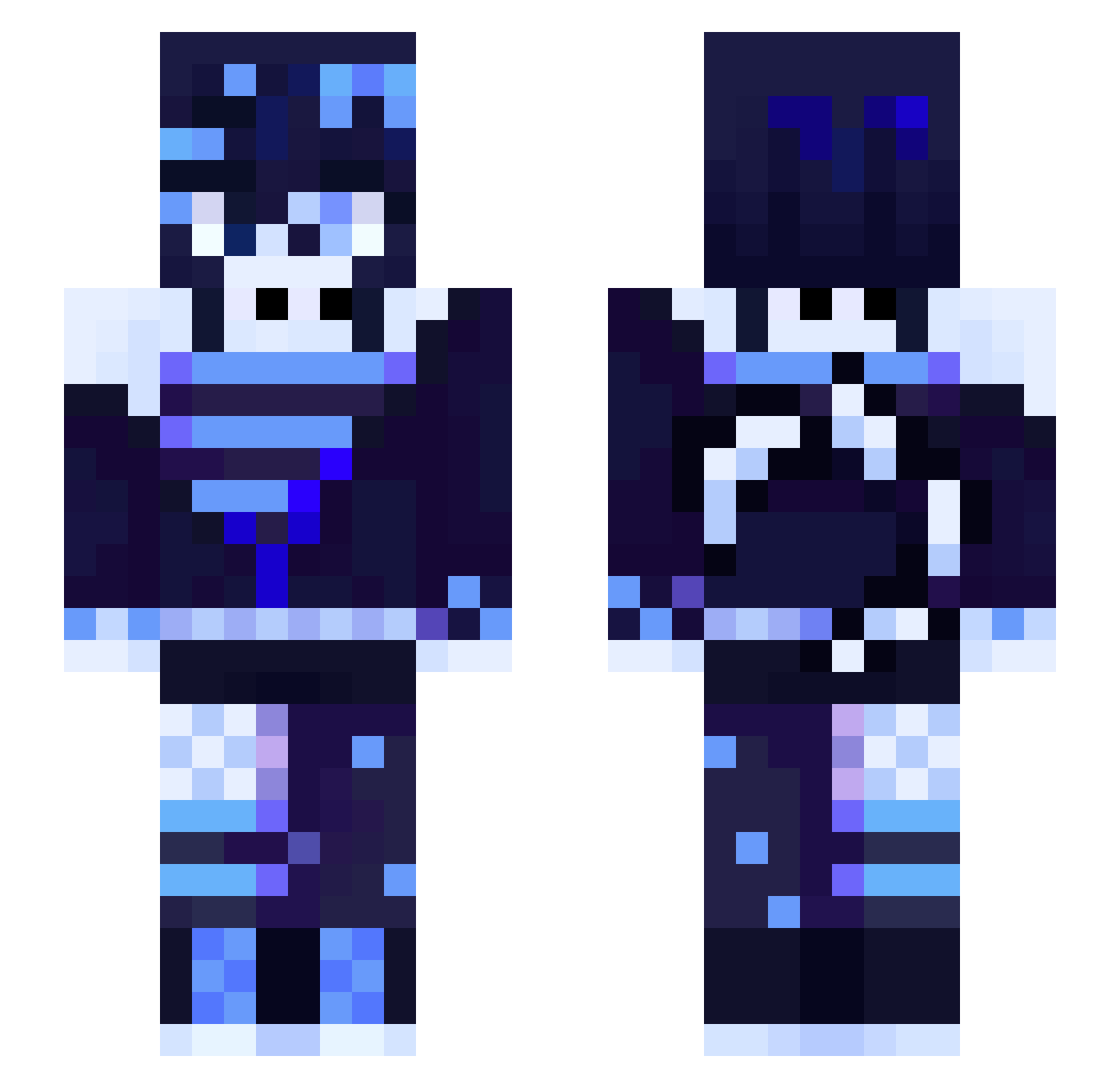 IAngieKittyI Minecraft skin, front and back view