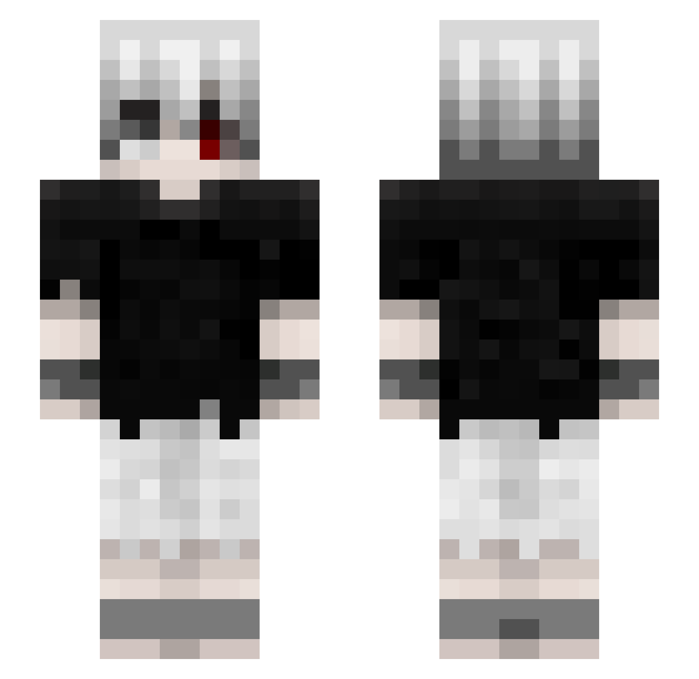 TheDancingIan Minecraft skin, front and back view