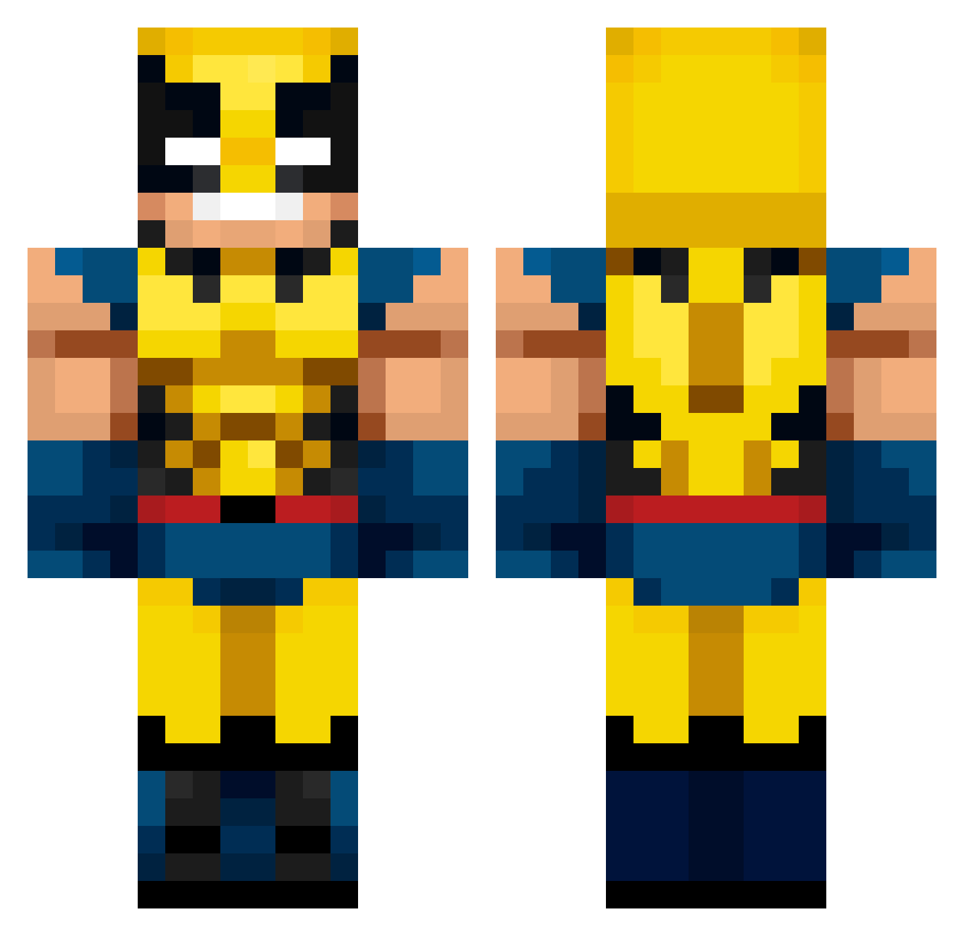 fernando1899 Minecraft skin, front and back view