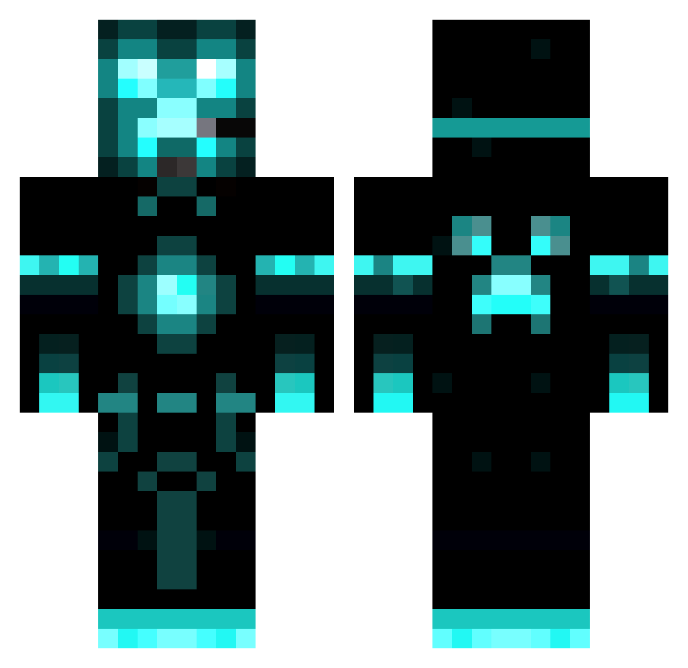 yeyanda Minecraft skin, front and back view