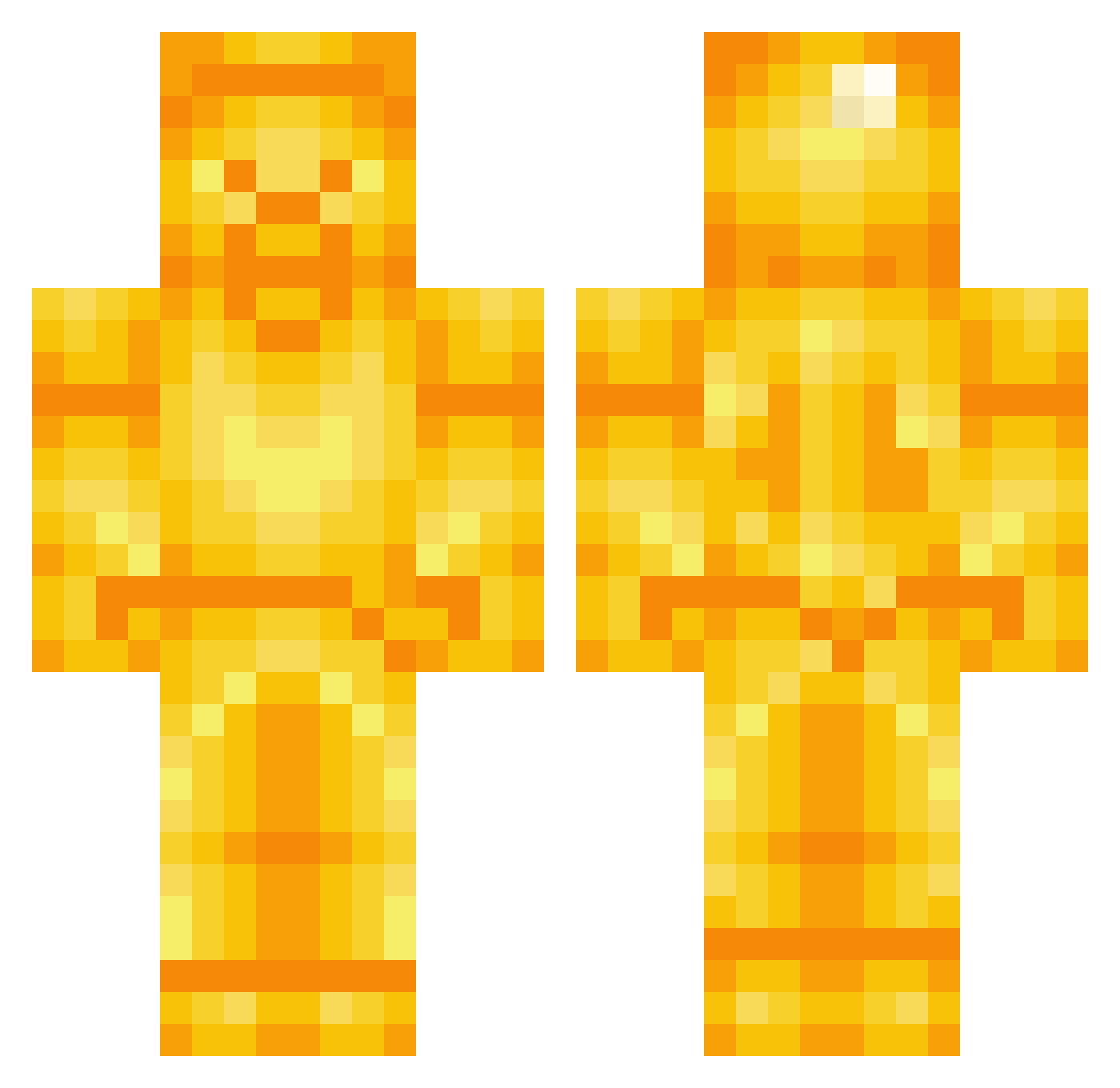 Atropagrey Minecraft skin, front and back view