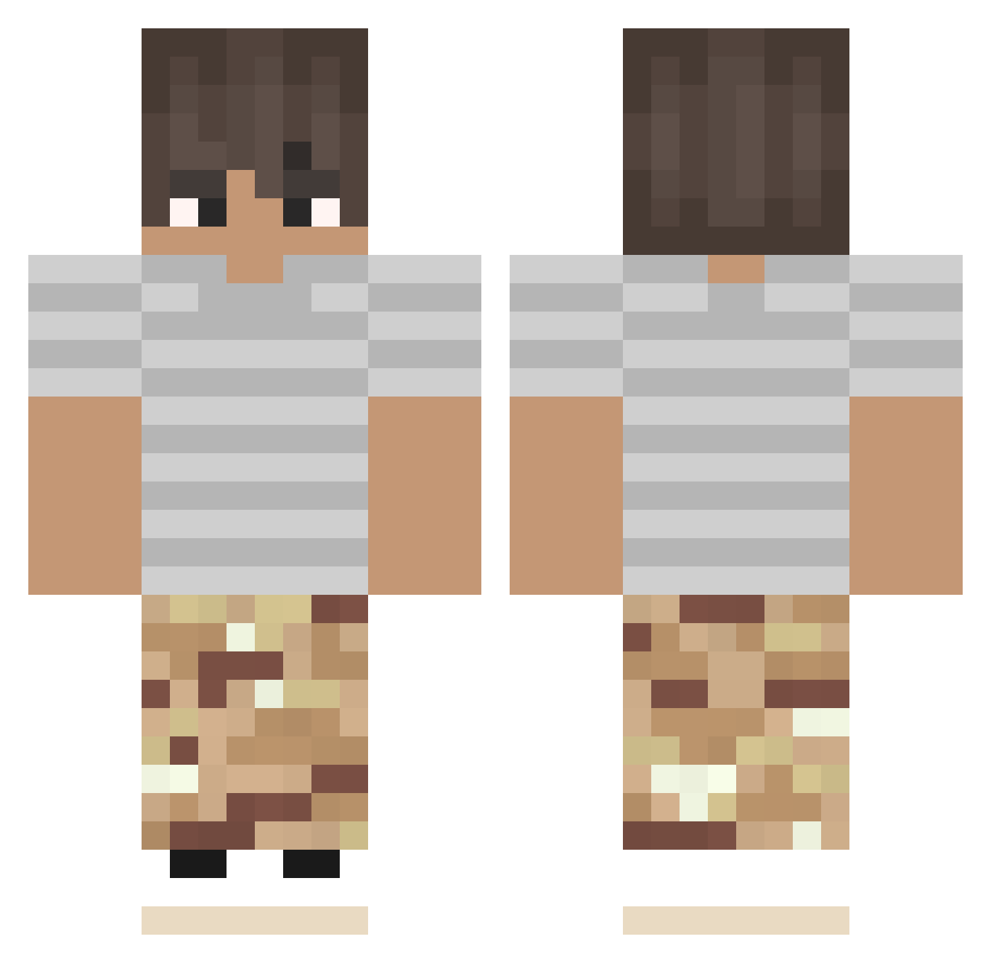 Smexii_ Minecraft skin, front and back view