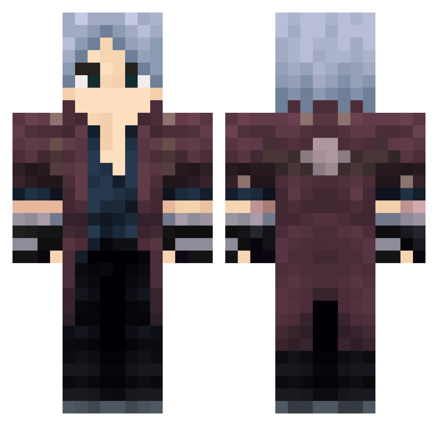 Gunner_Lord15 Minecraft skin, front and back view