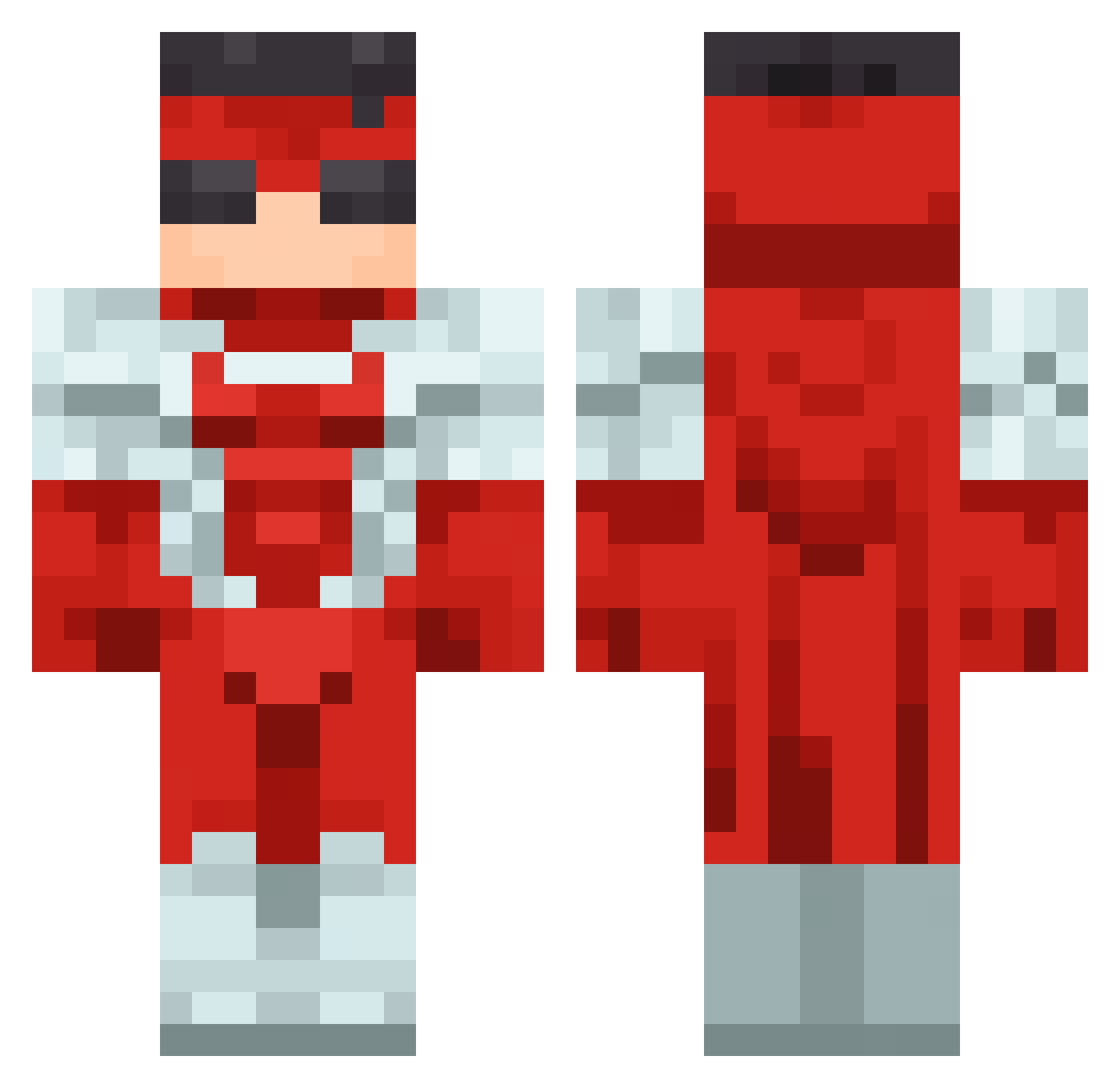 Krishnyan Minecraft skin, front and back view