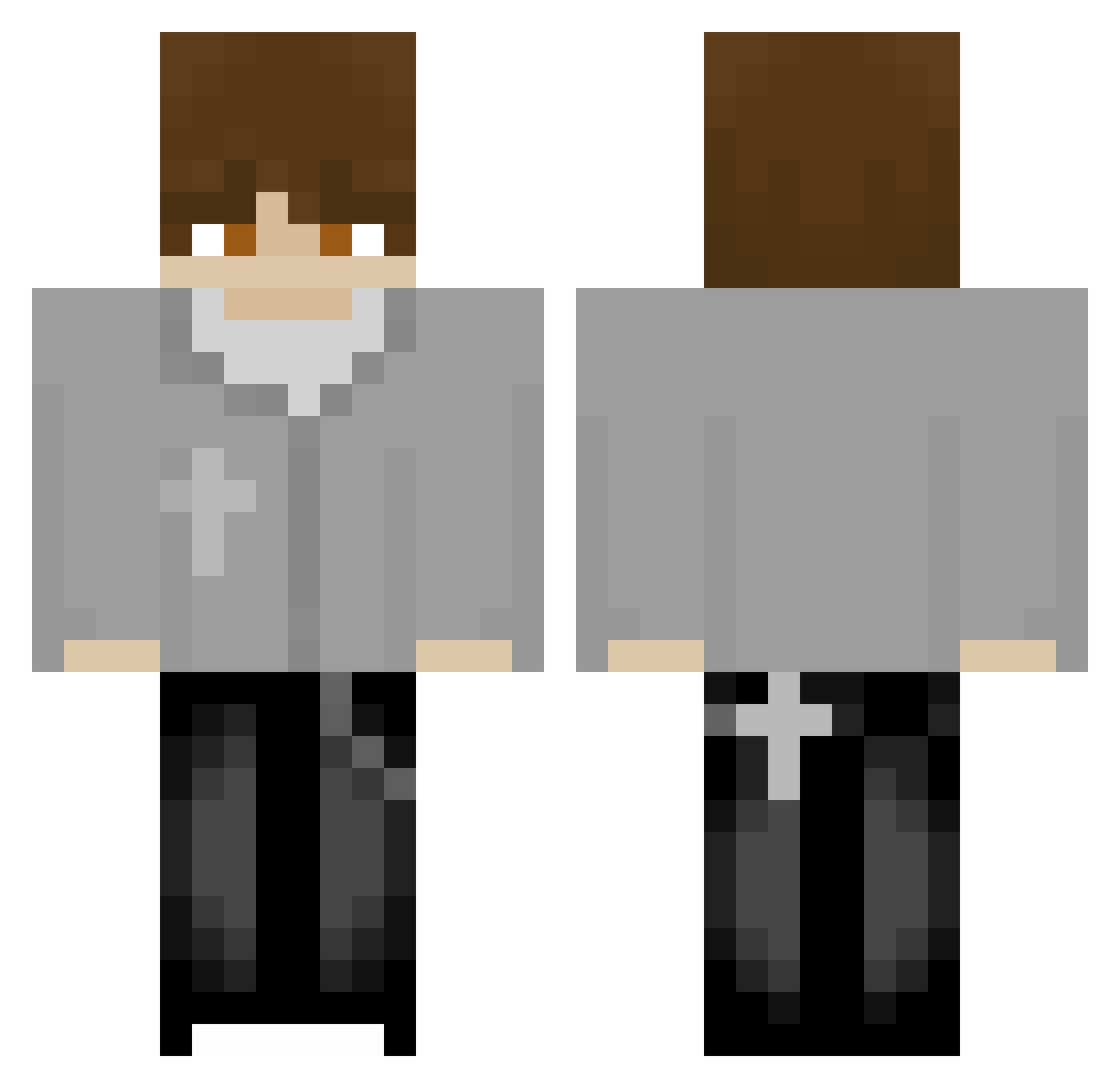 zcdarth12 Minecraft skin, front and back view
