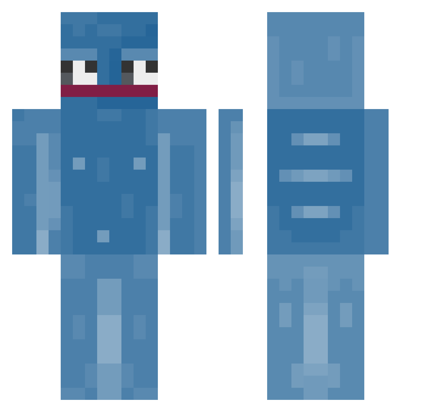 Masterwind0 Minecraft skin, front and back view