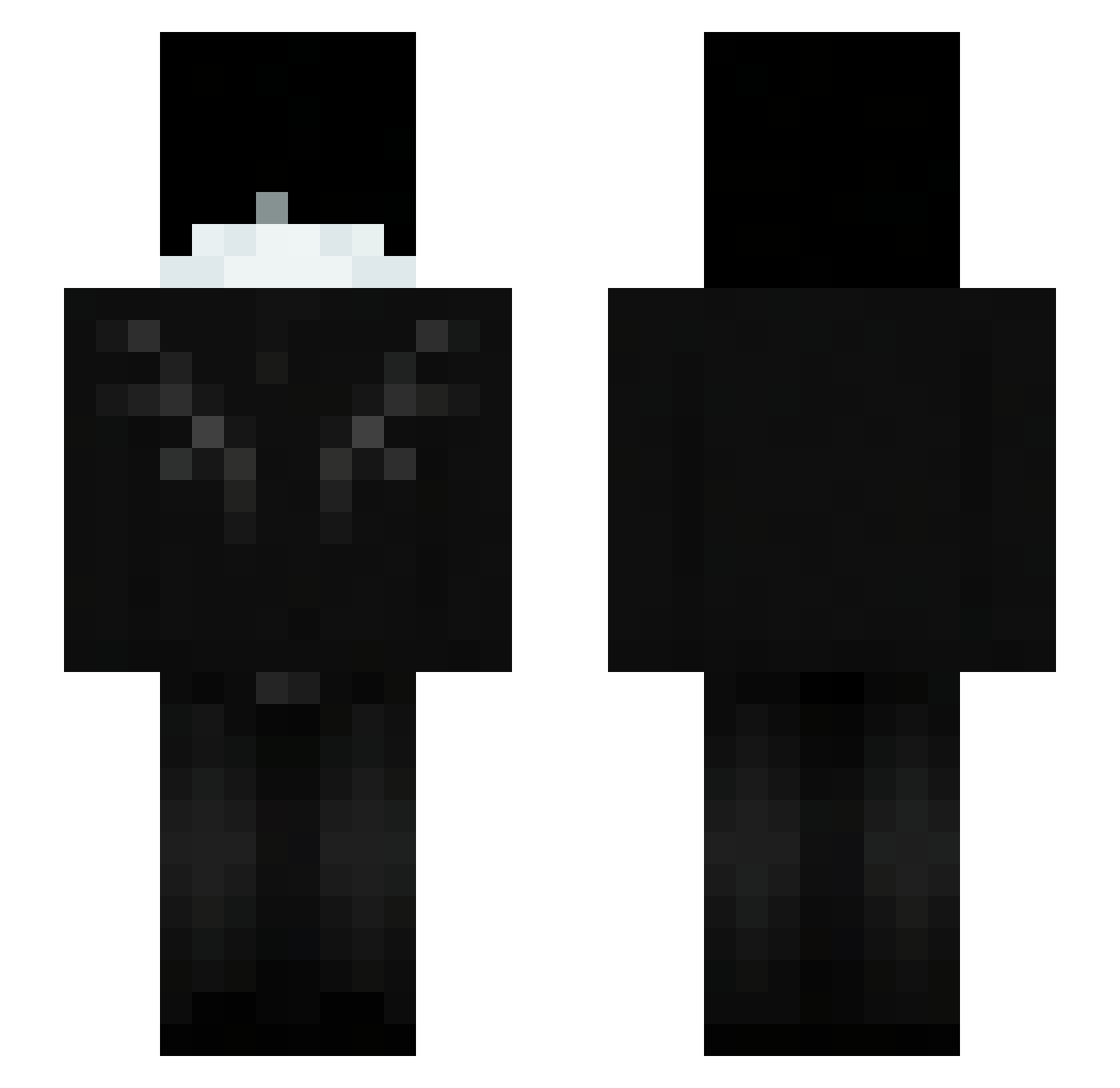 Stubborness Minecraft skin, front and back view