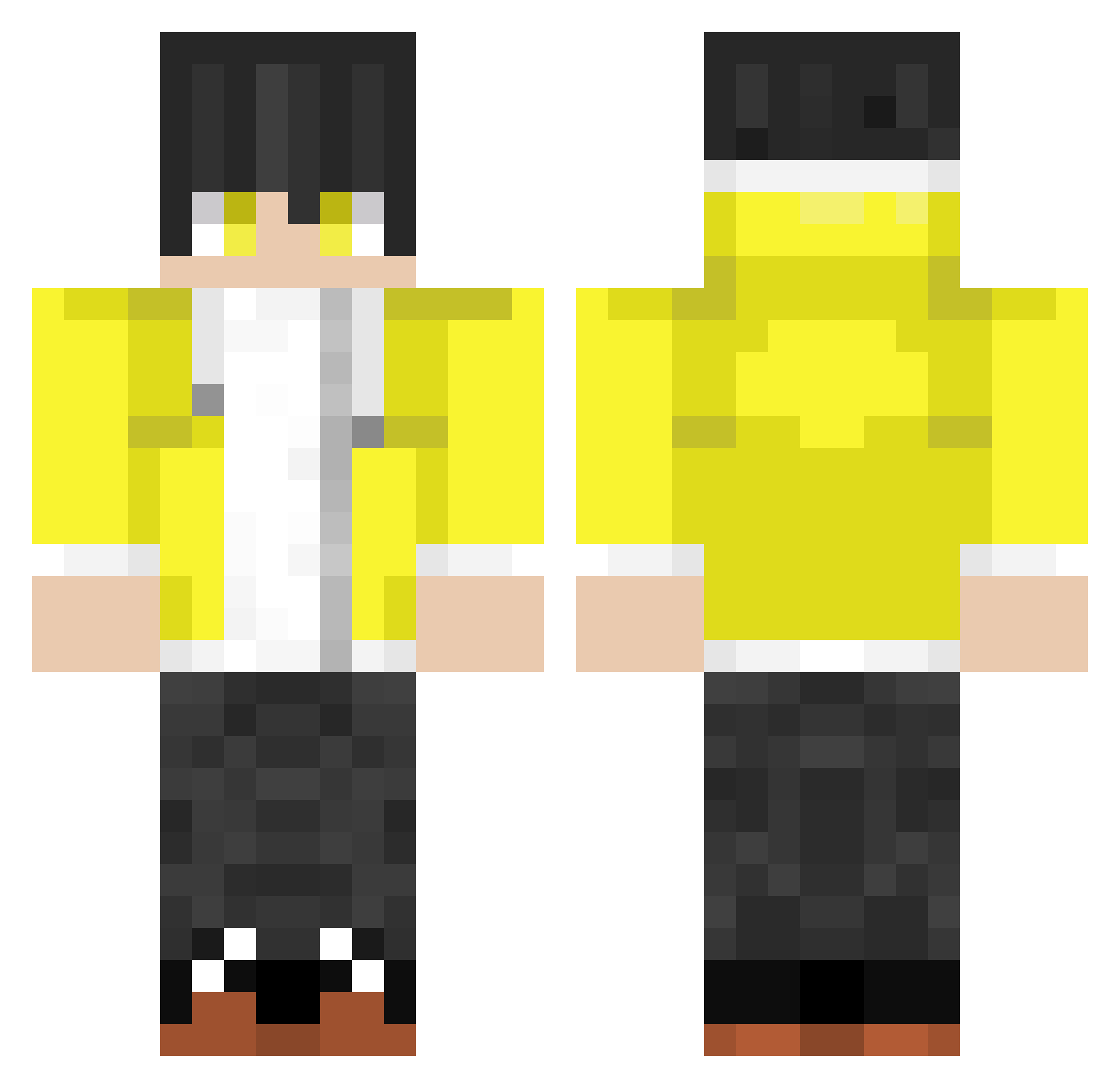 Zer0Dragon270 Minecraft skin, front and back view