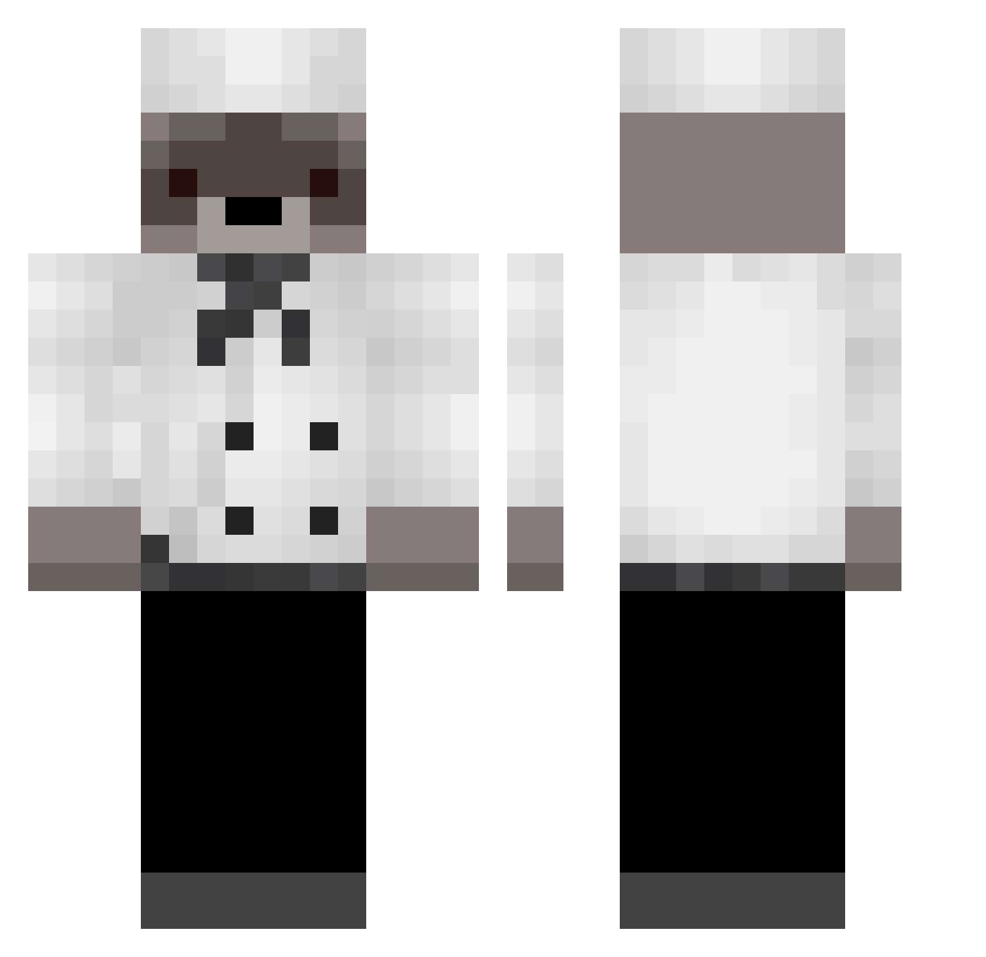 Gerry Minecraft skin, front and back view