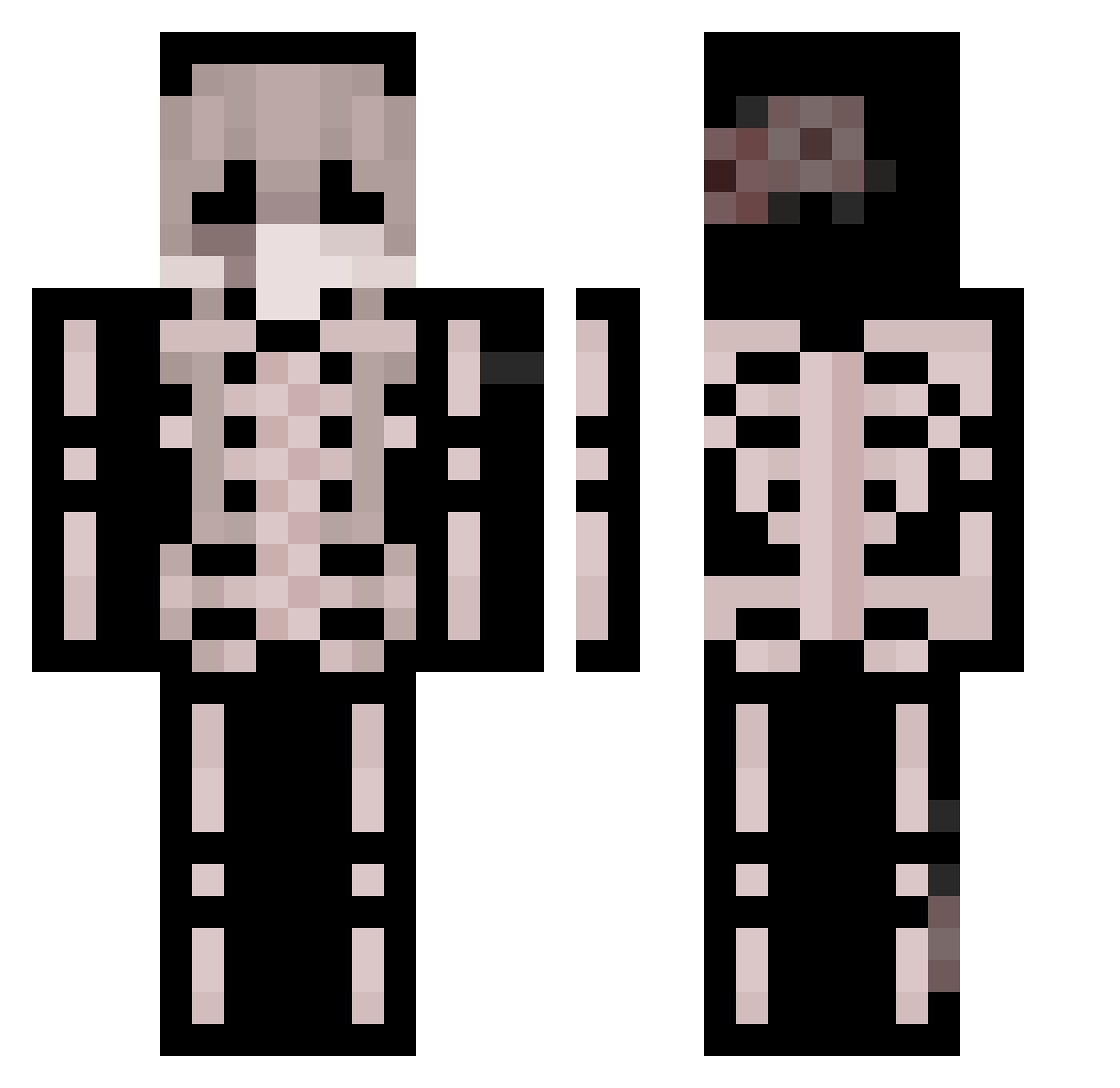 Polityk_ Minecraft skin, front and back view