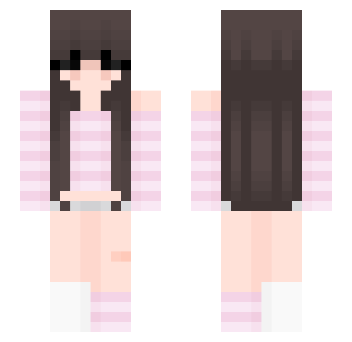 liindsay Minecraft skin, front and back view