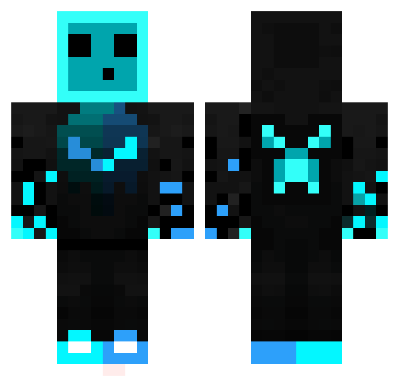 LilFoggy21 Minecraft skin, front and back view