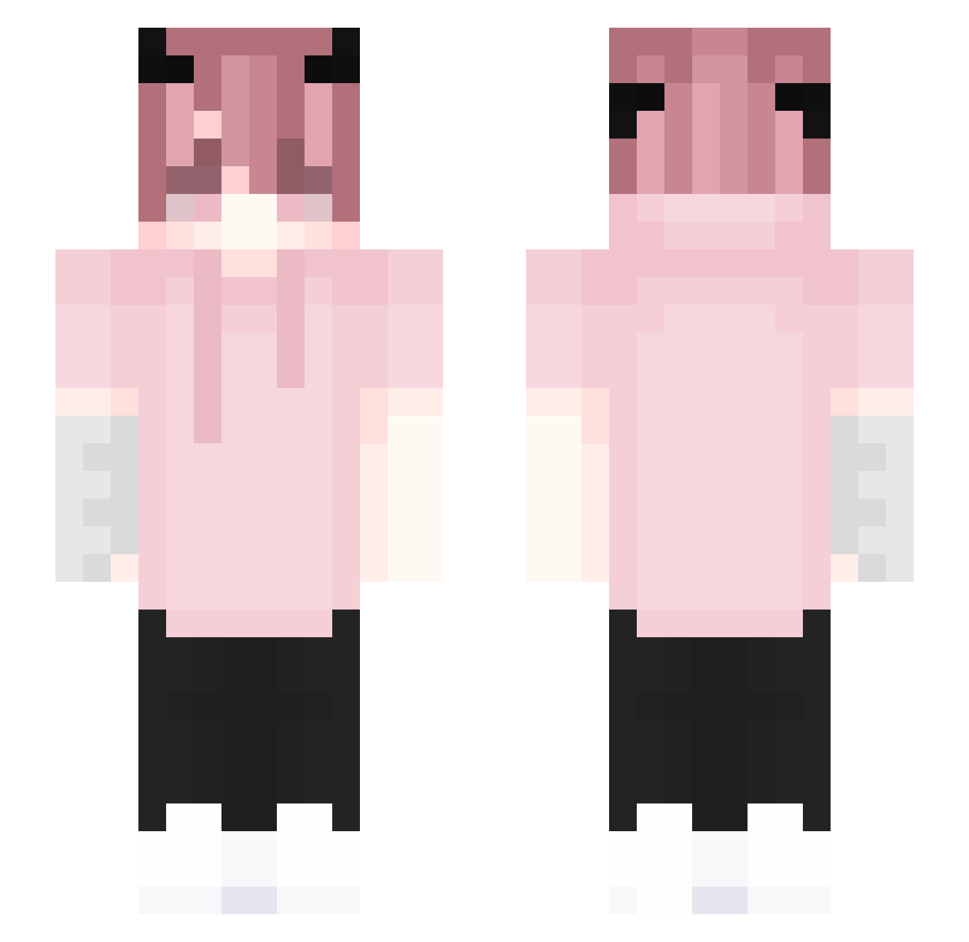 Charlieee1267 Minecraft skin, front and back view