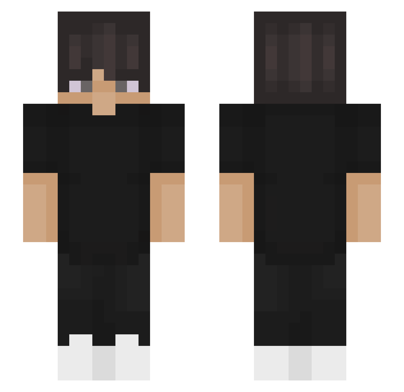 zDiprx23 Minecraft skin, front and back view