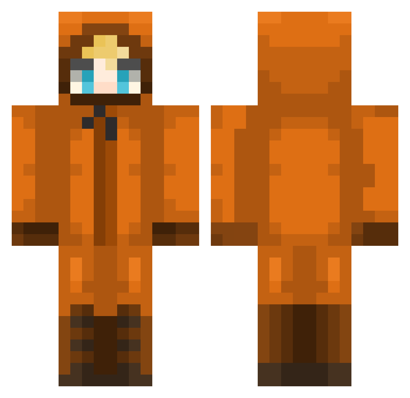 Schwalberich Minecraft skin, front and back view