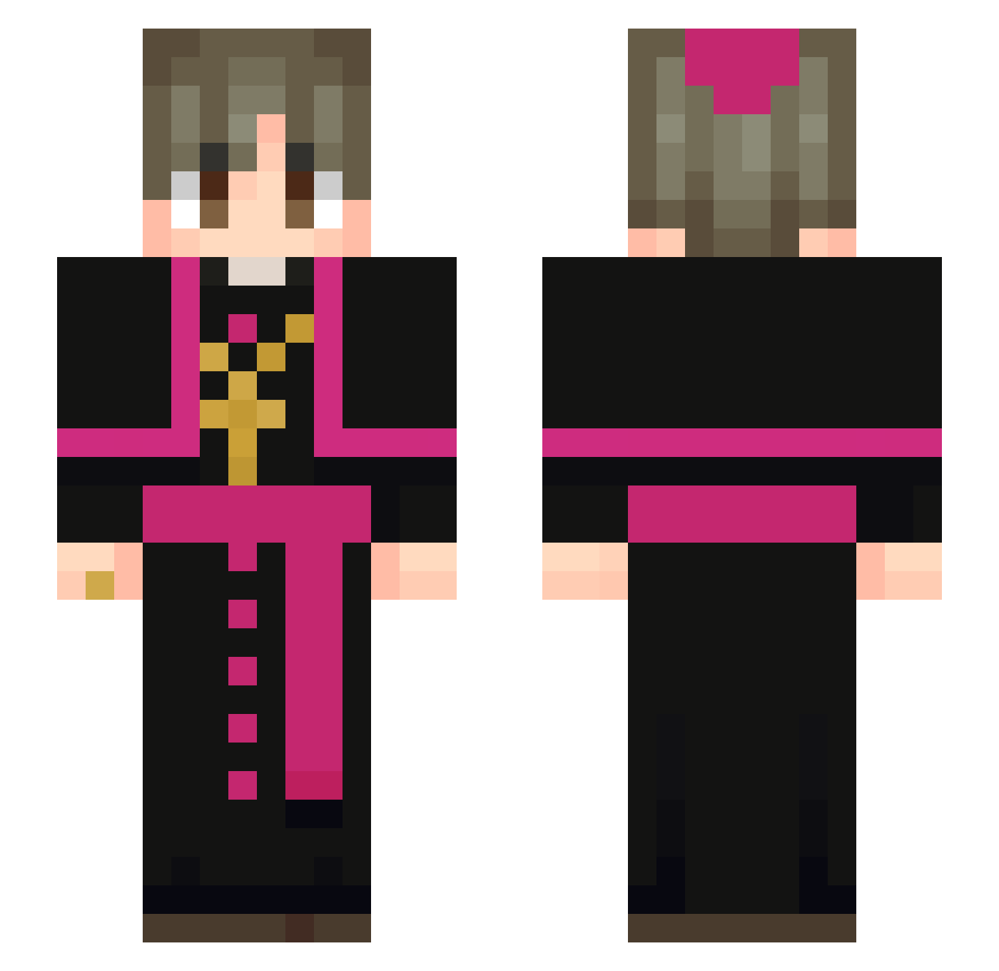 Park_Daniel Minecraft skin, front and back view