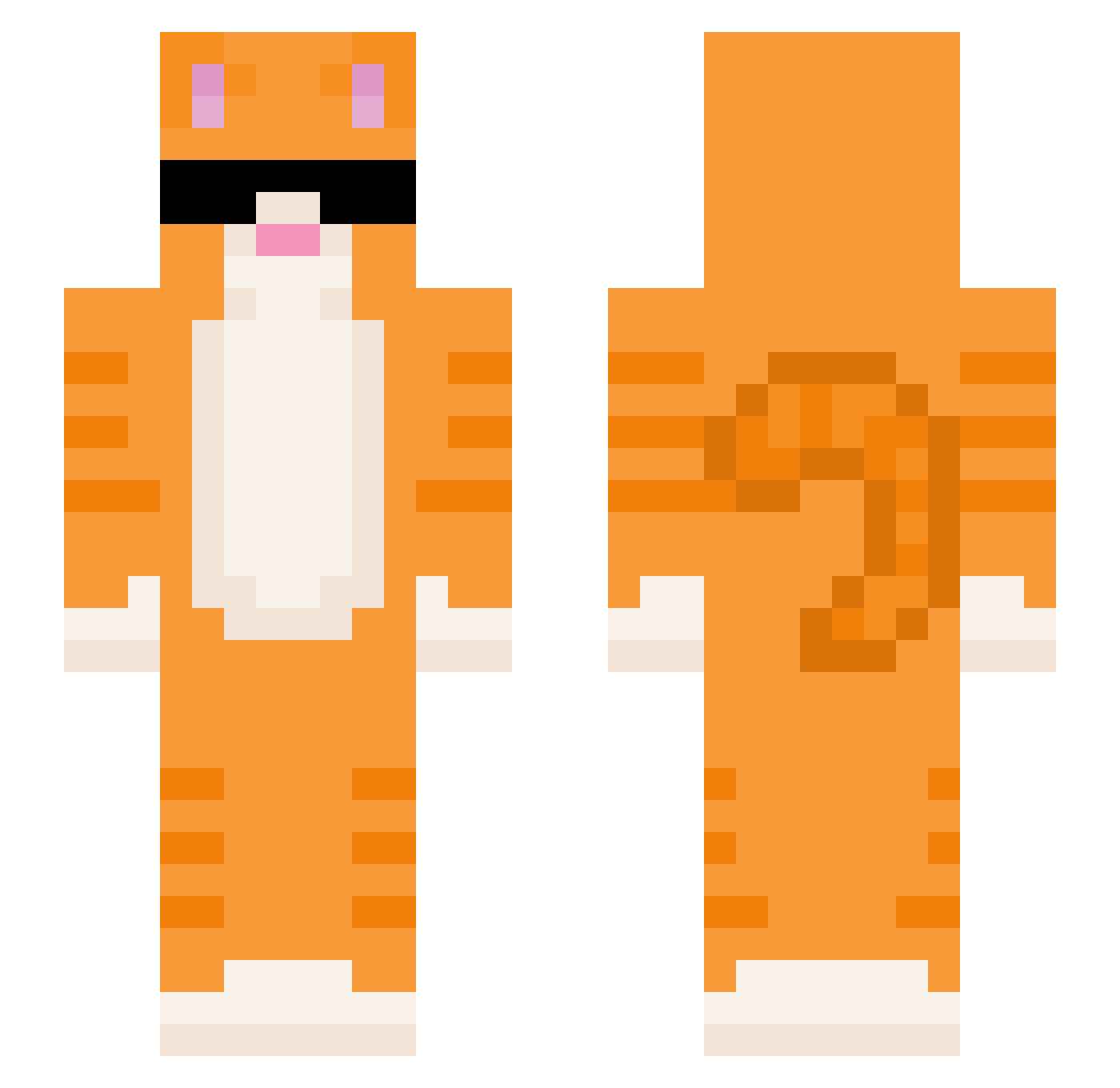 sc0ut7 Minecraft skin, front and back view