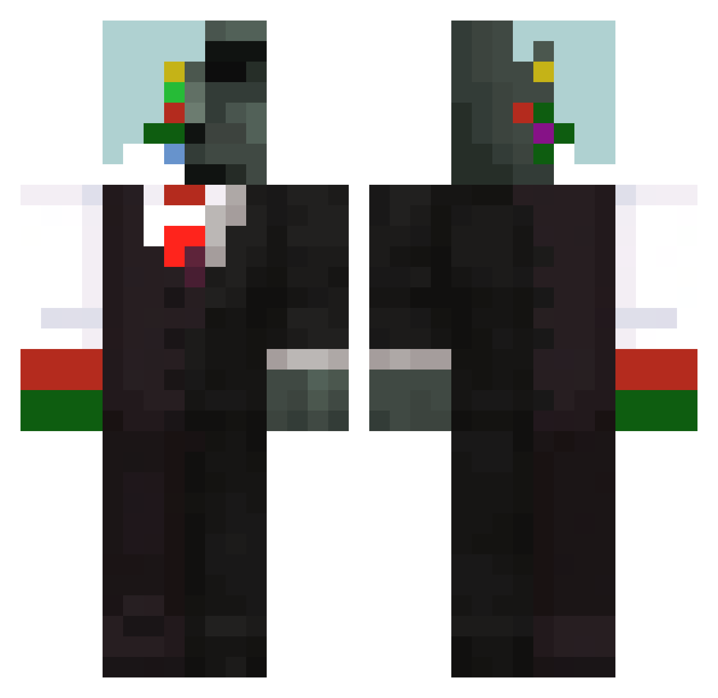 Realll___ Minecraft skin, front and back view