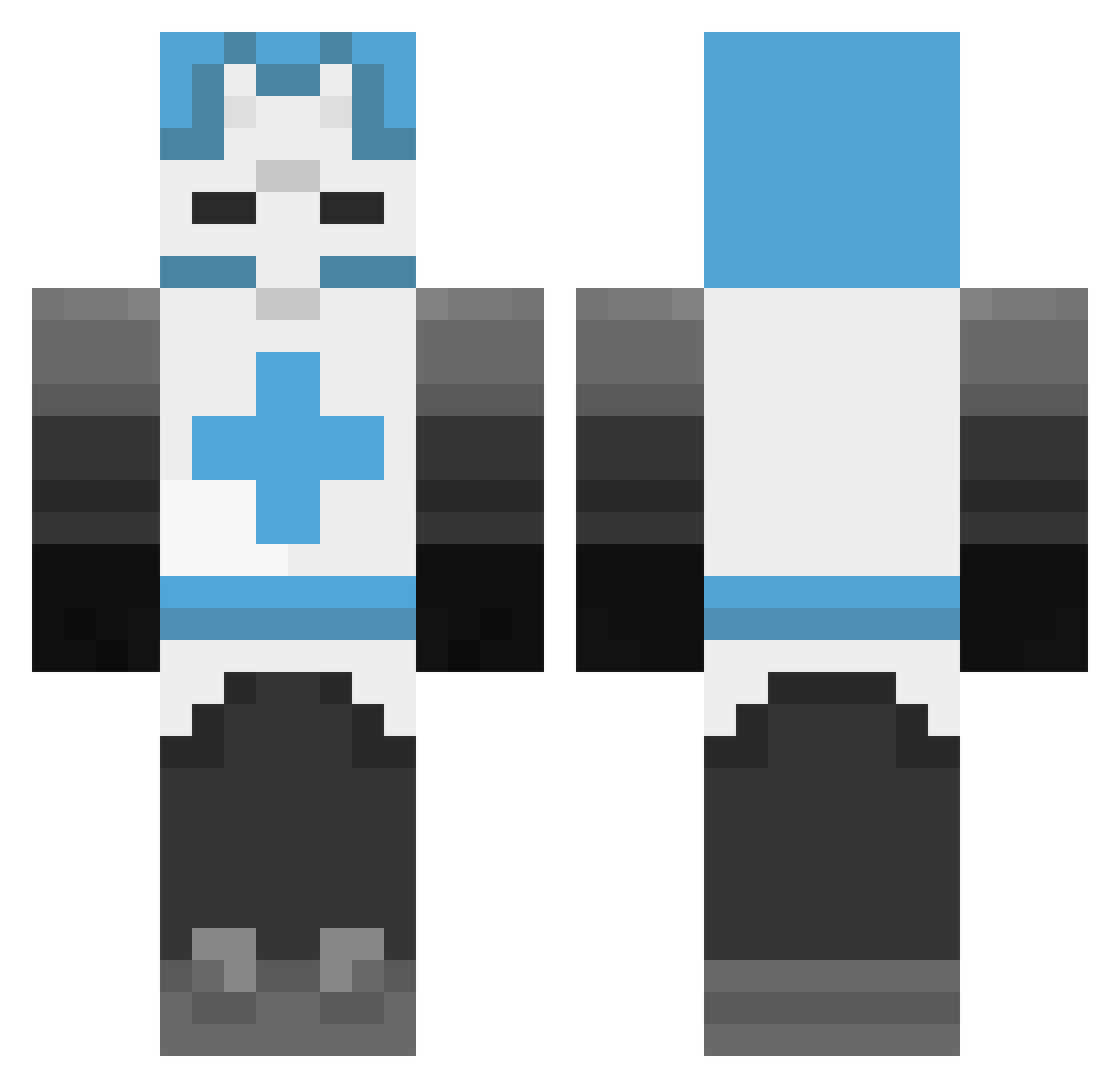 GoldMage3145 Minecraft skin, front and back view