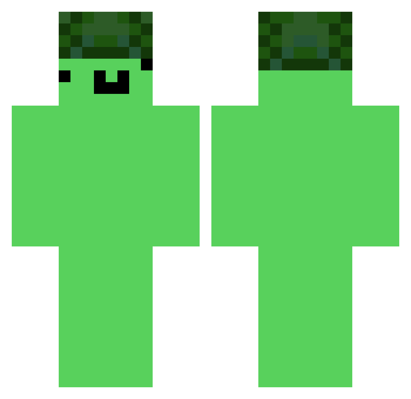 iamdyson Minecraft skin, front and back view