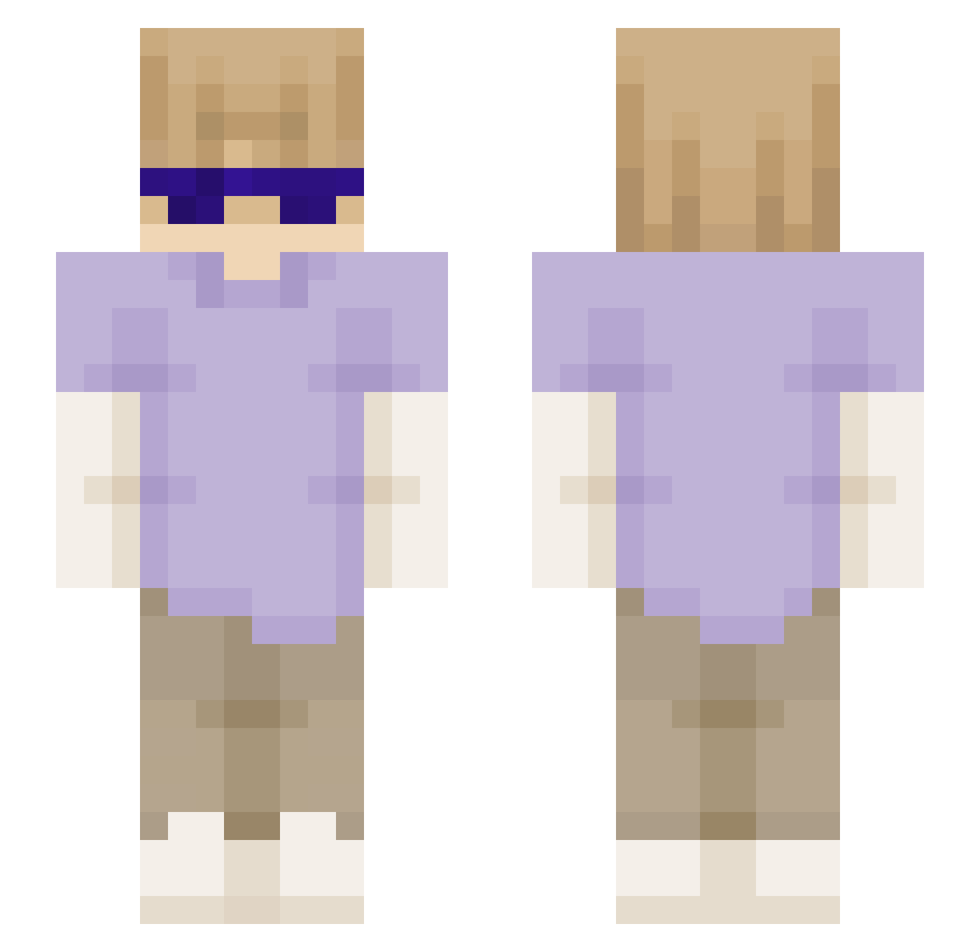 yoktan_ Minecraft skin, front and back view