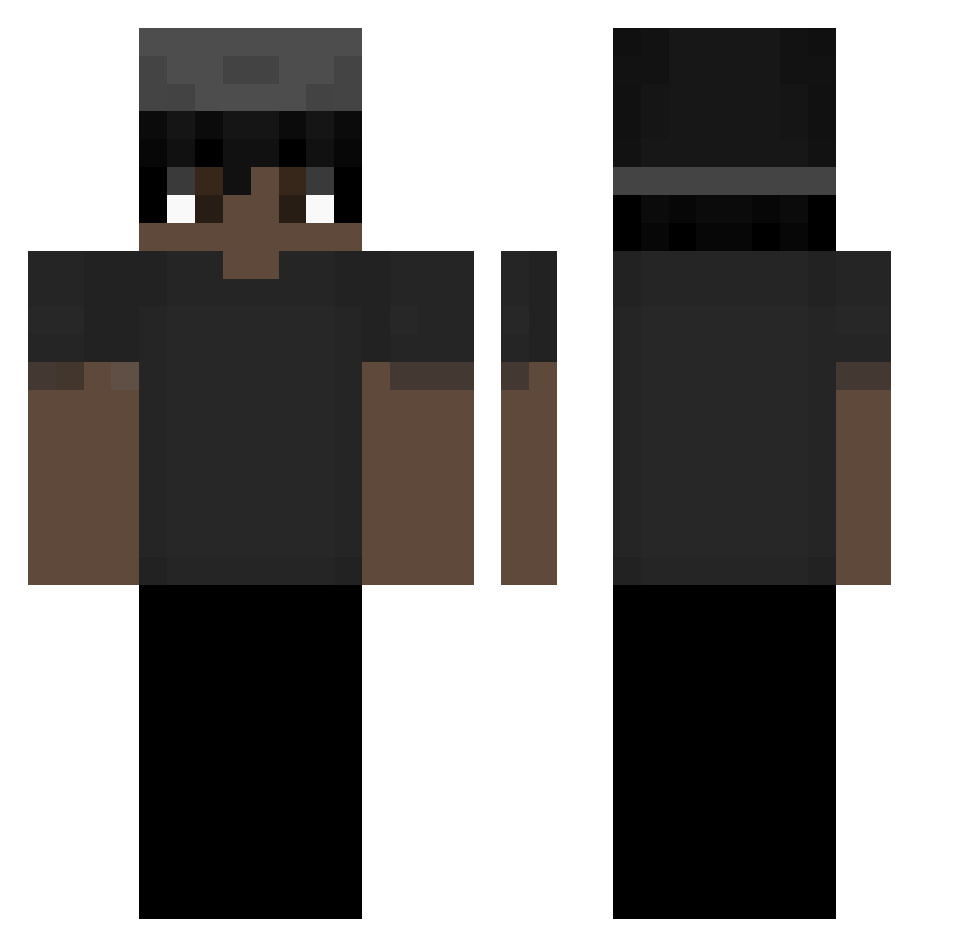 souonil Minecraft skin, front and back view