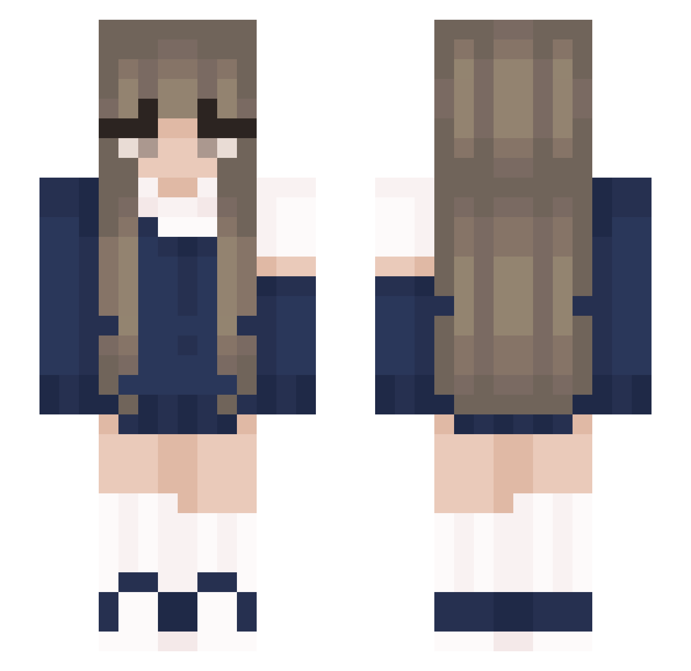seraphiism Minecraft skin, front and back view