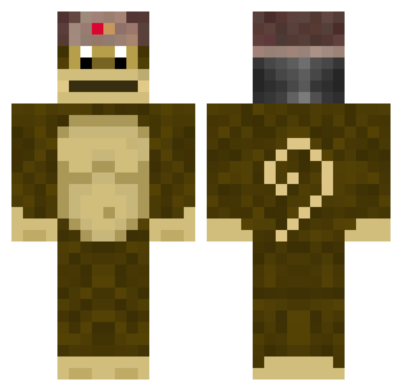 Hot_Sprite Minecraft skin, front and back view