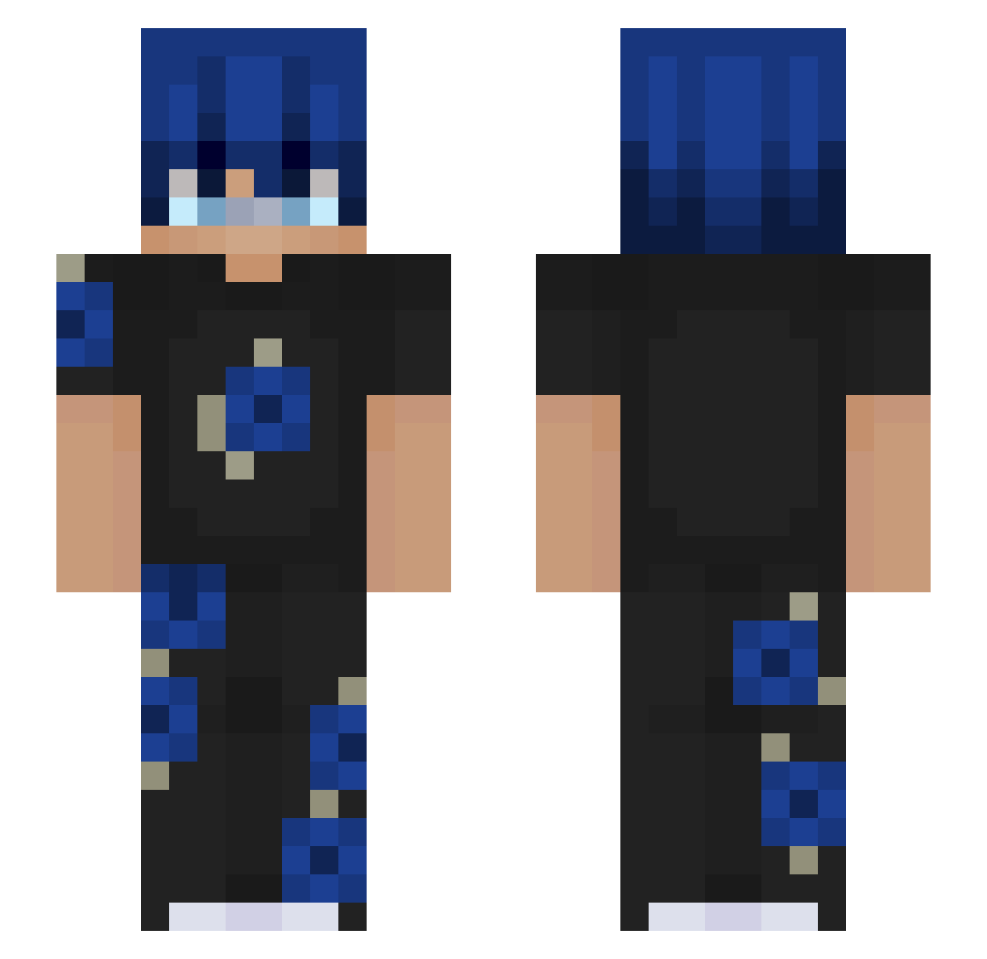 stonecznik Minecraft skin, front and back view