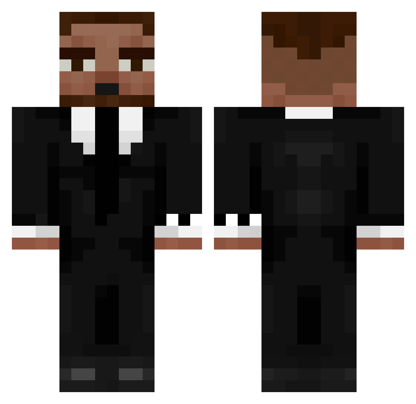 jxffxryy Minecraft skin, front and back view