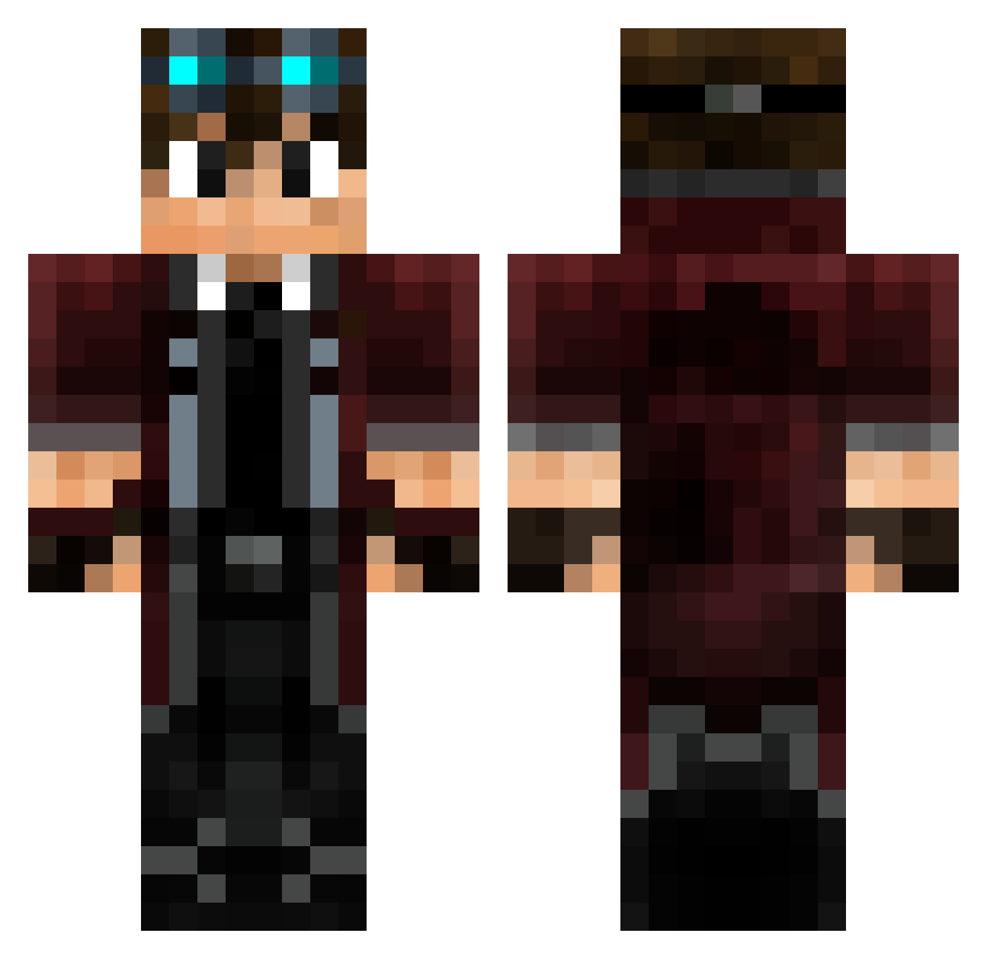 Tor_Gunnar Minecraft skin, front and back view
