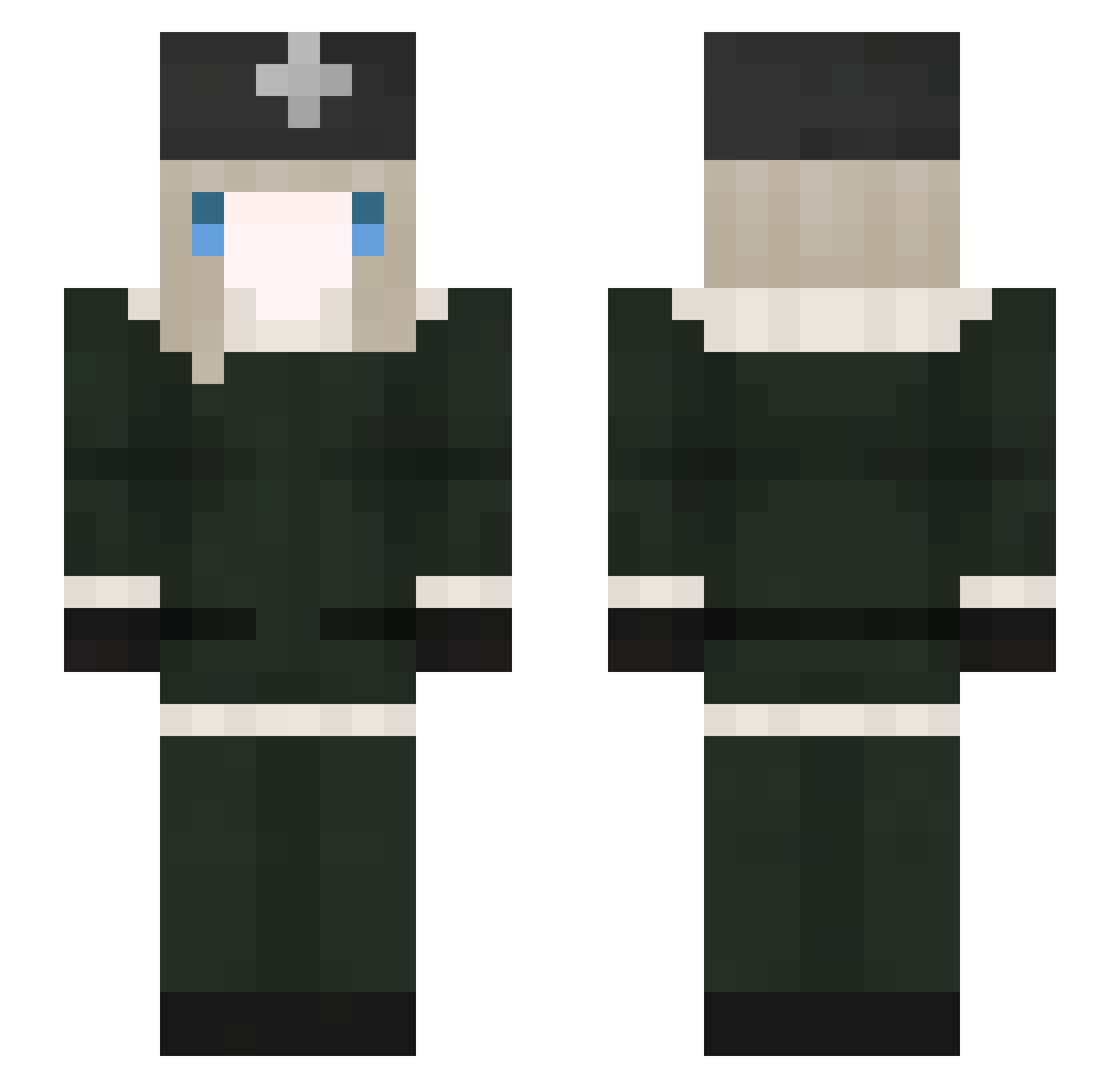 potatomine04 Minecraft skin, front and back view
