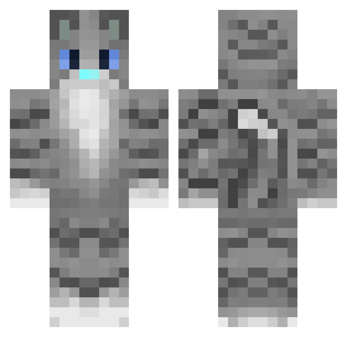 668LABANANE Minecraft skin, front and back view