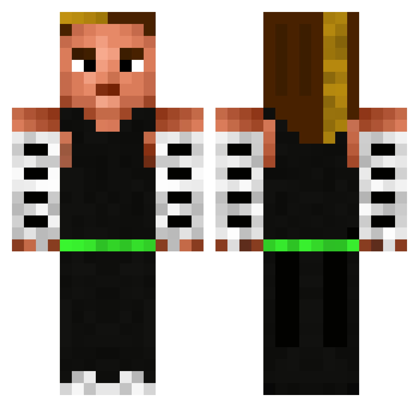 Air_ONE29 Minecraft skin, front and back view